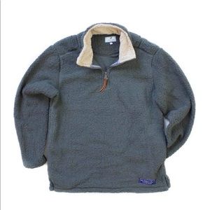 Properly Tied 1/4 Zip Sherpa Pullover Gray Side Pockets Size XL NWOT